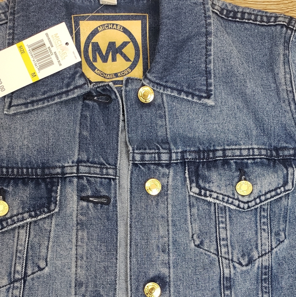 Michael Kors Classic Cotton Denim Jacket - Picture 11 of 16
